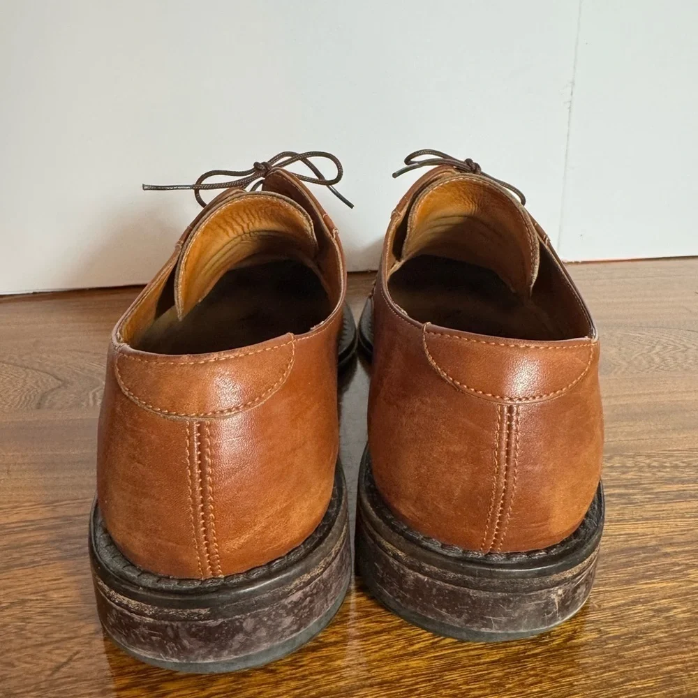 Donald J. Pliner Rich Brown Leather Oxfords Shoes